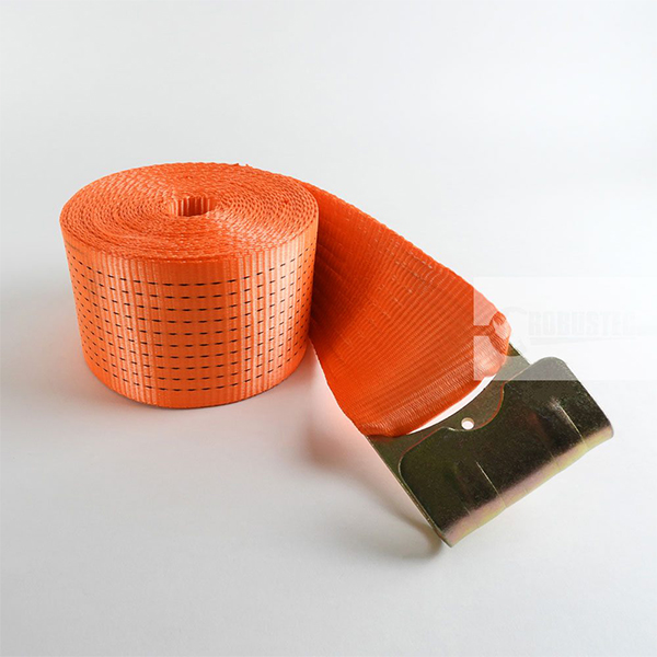 CINTA DE AMARRE 10 T 100 MM 12M NARANJA CON GANCHO FLAT FS 2:1